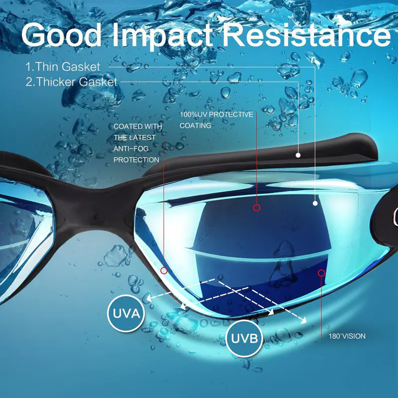 Mirro Coating Swim Goggles For Adult
