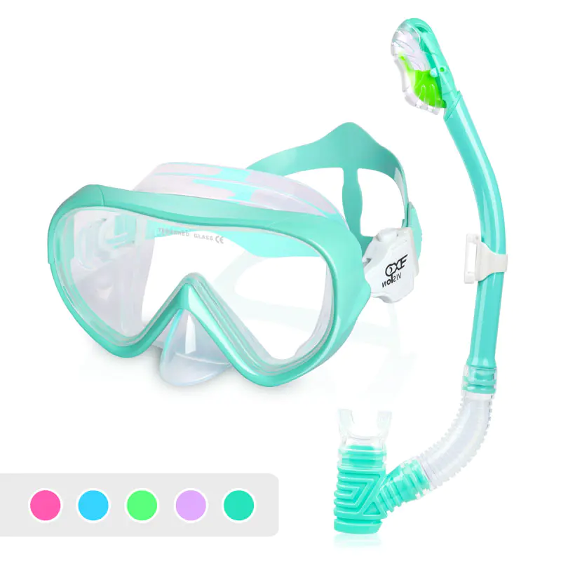 Snorkling sæt med dykkerfinner til børn